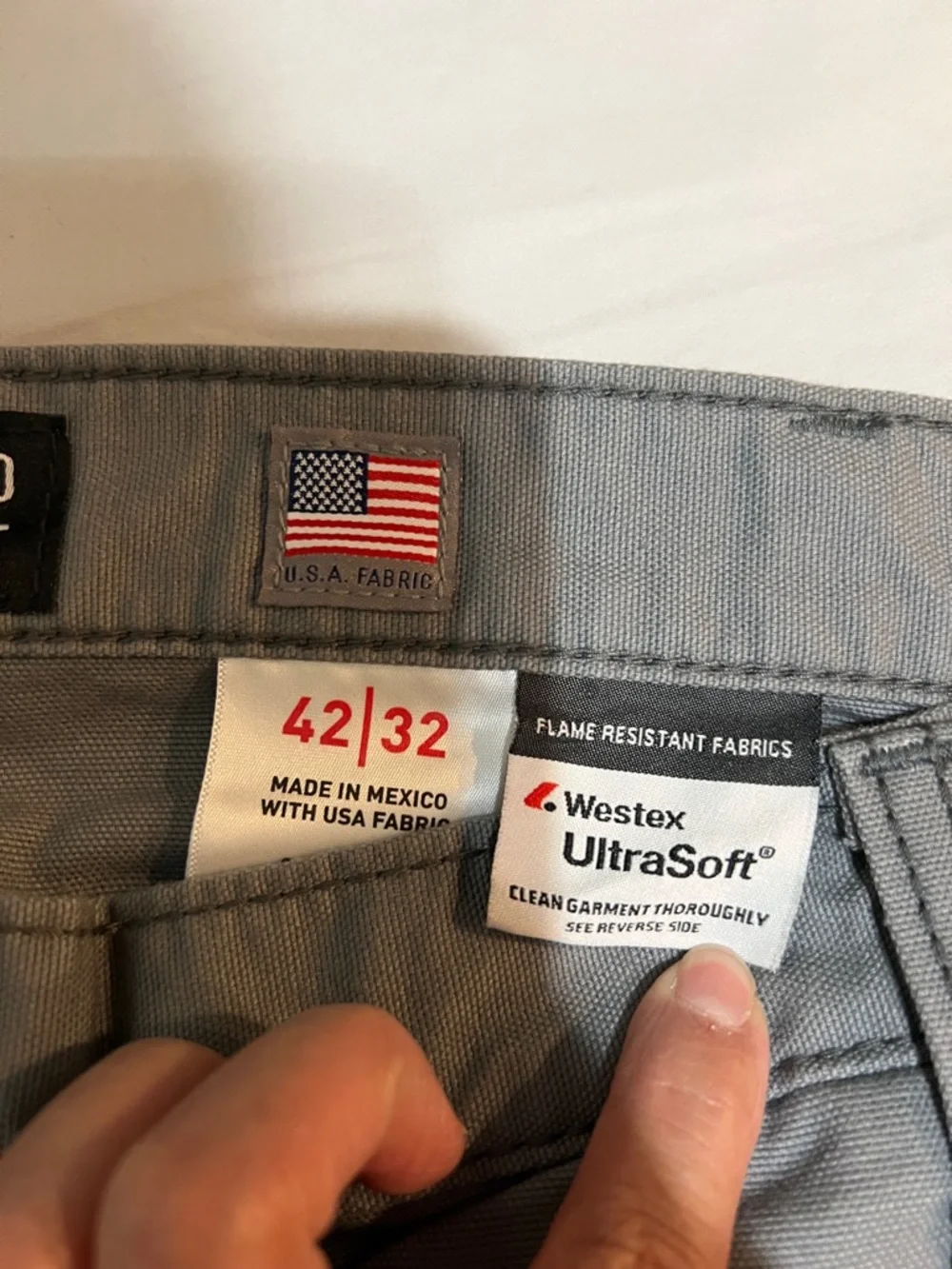 Ariat Work Workhorse FR‎ M4 Relaxed Bootcut Pants - Gray (42x32)